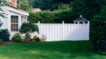 Melbourne Vinyl Fence with Gothic Caps