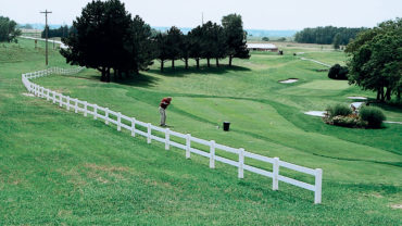 2 Rail White Vinyl Fence