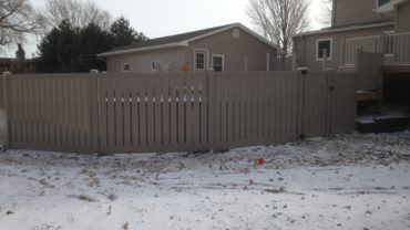 Caribbean Almond Vinyl Fence