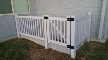 Pacific 3' Gray Vinyl Fence