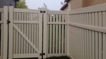 Rochester 6' Almond Vinyl Fence